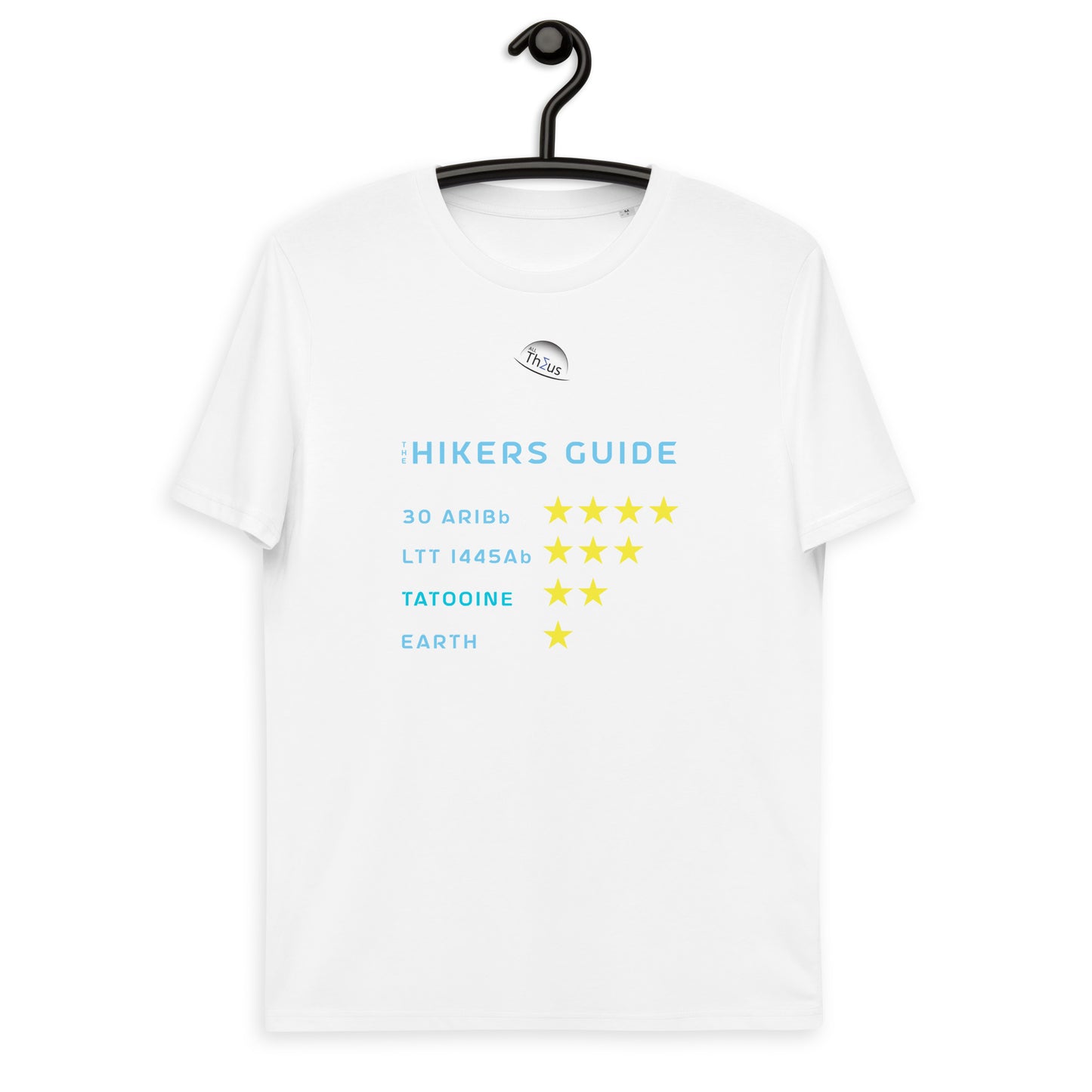 Unisex organic cotton t-shirt - Earth, Only A One Star Planet
