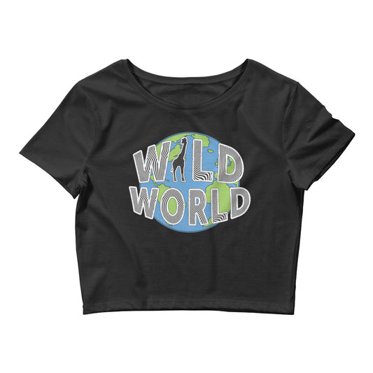 Women’s Crop Tee - Wild World w Scott Solomon