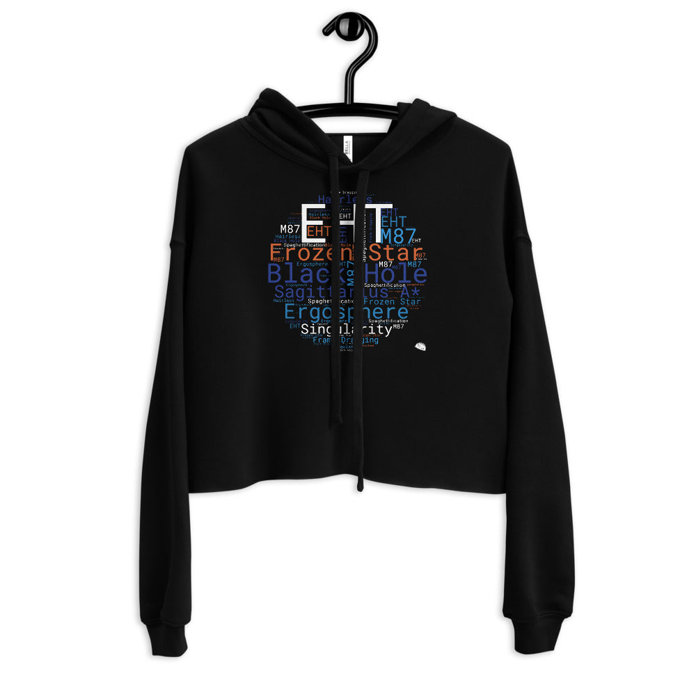 Crop Hoodie - Black Holes AKA Frozen Stars