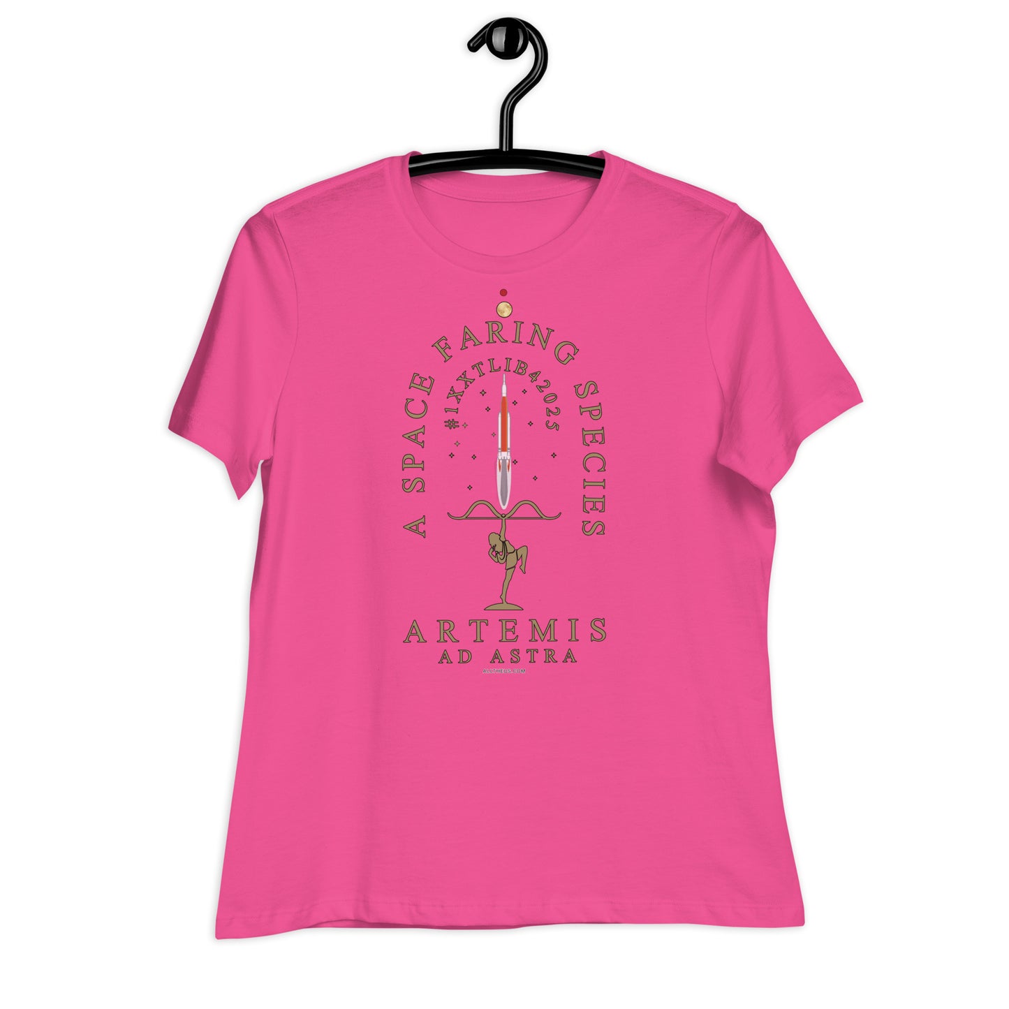 Women's Relaxed T-Shirt - Artemis Heralds A True Space Faring Species