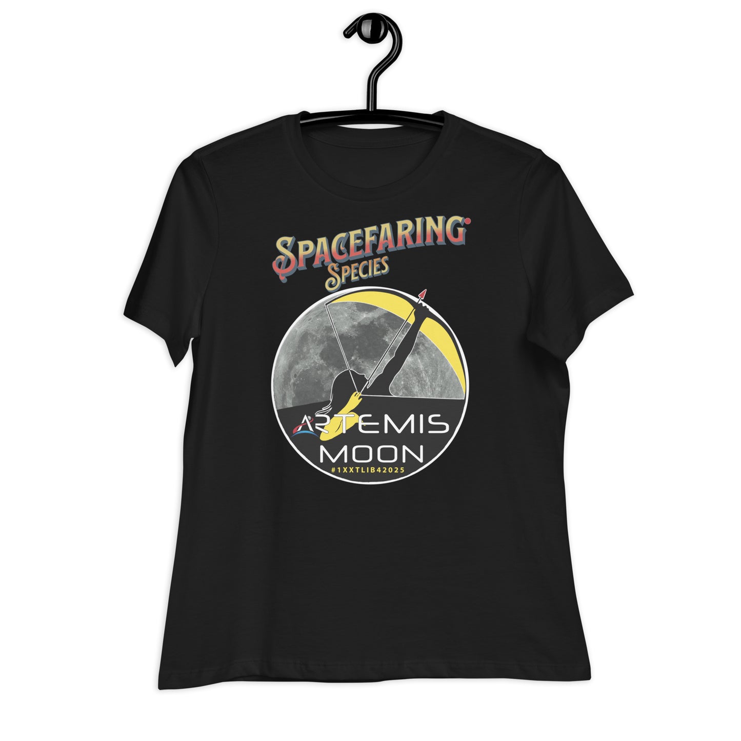 Women's Relaxed T-Shirt - A Spacefaring Species with #1XXTLIB42025