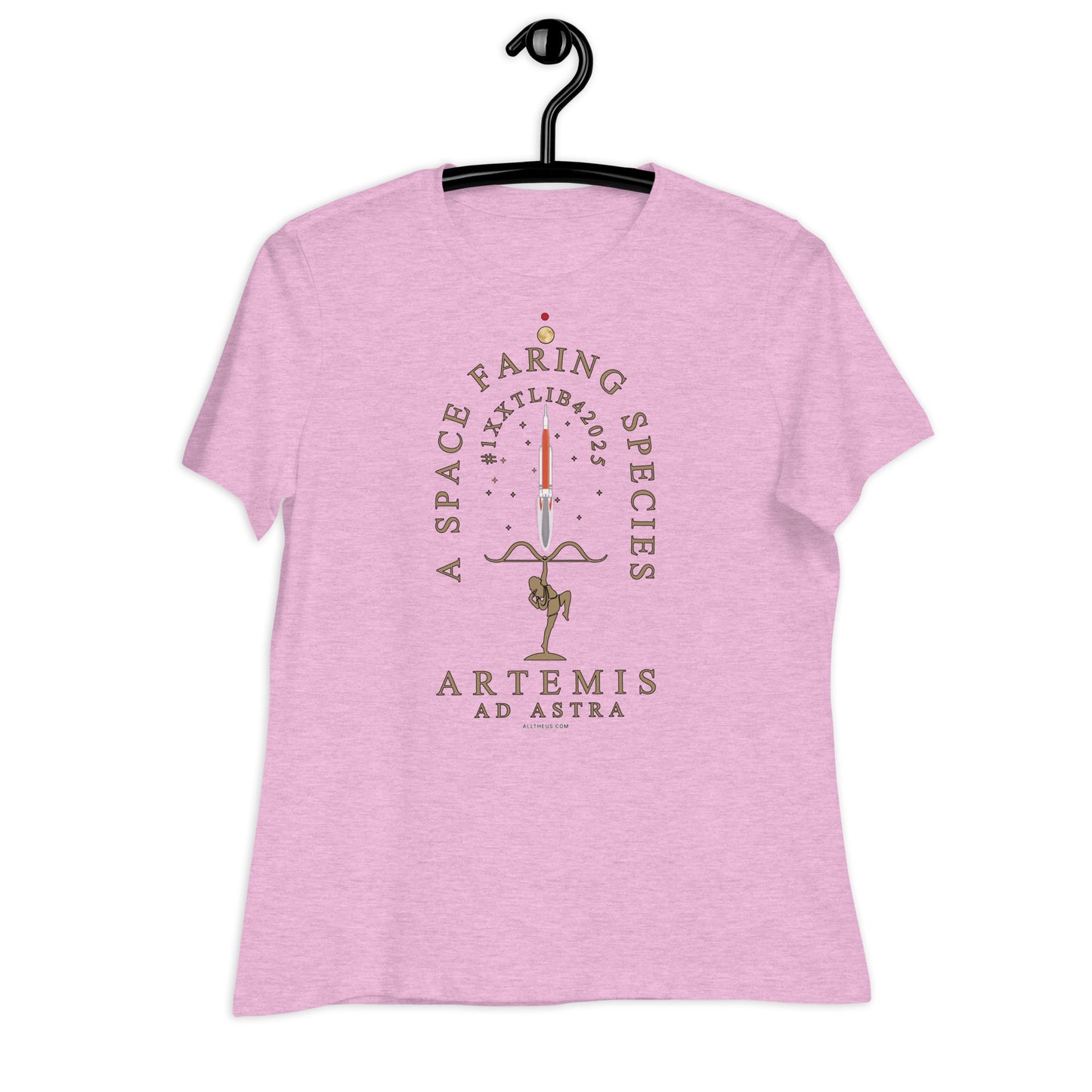 Women's Relaxed T-Shirt - Artemis Heralds A True Space Faring Species