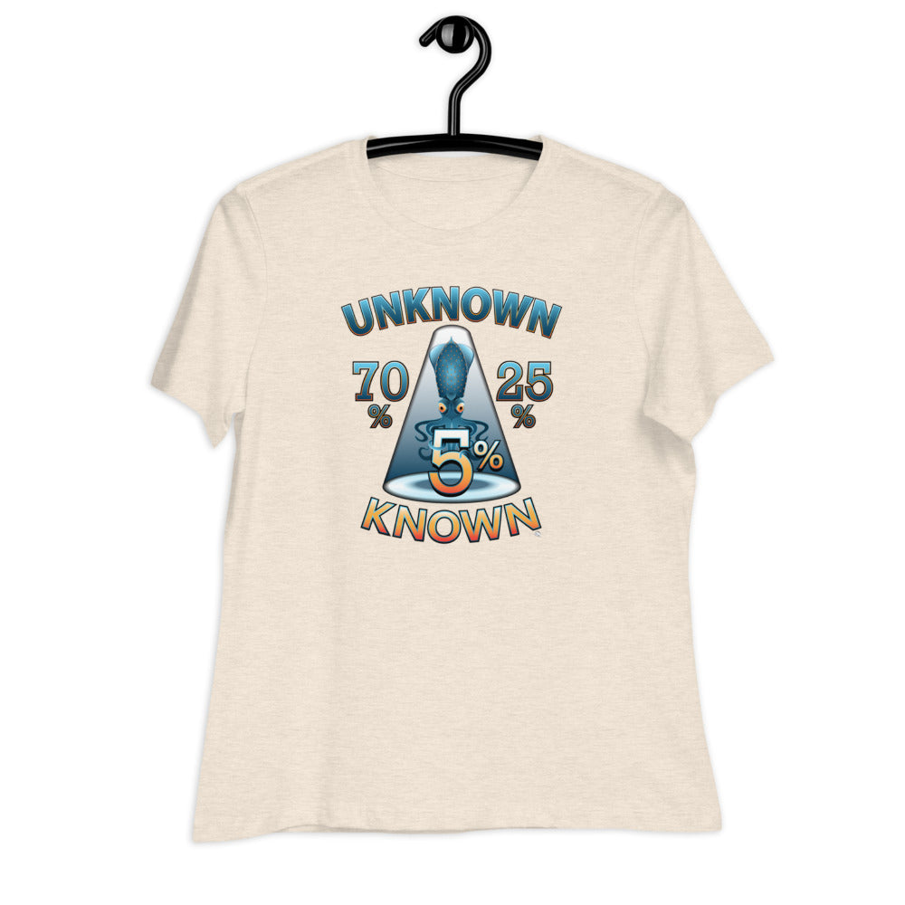 Women's Relaxed T-Shirt - The Exciting 95% Known Unknown (& What Do Squid Know?)