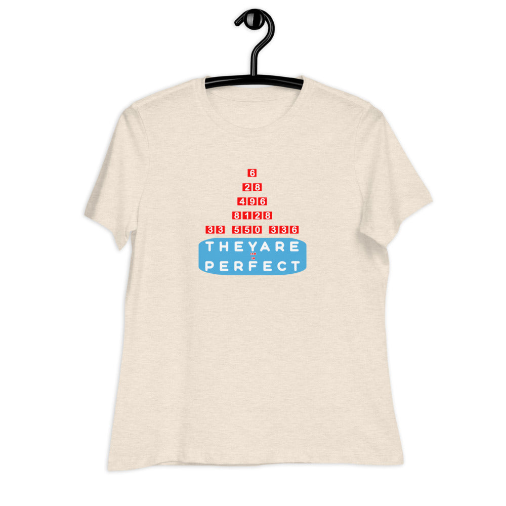 Women's Relaxed T-Shirt - Perfect Numbers, Imperfect Us?