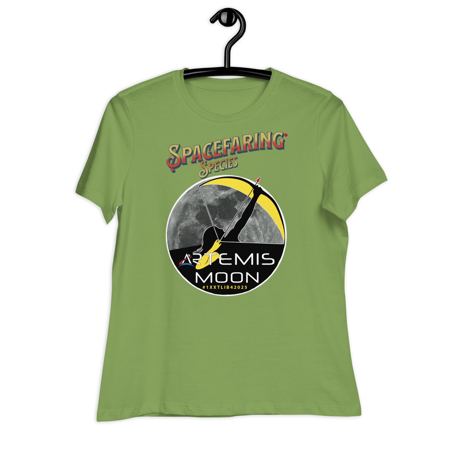 Women's Relaxed T-Shirt - A Spacefaring Species with #1XXTLIB42025