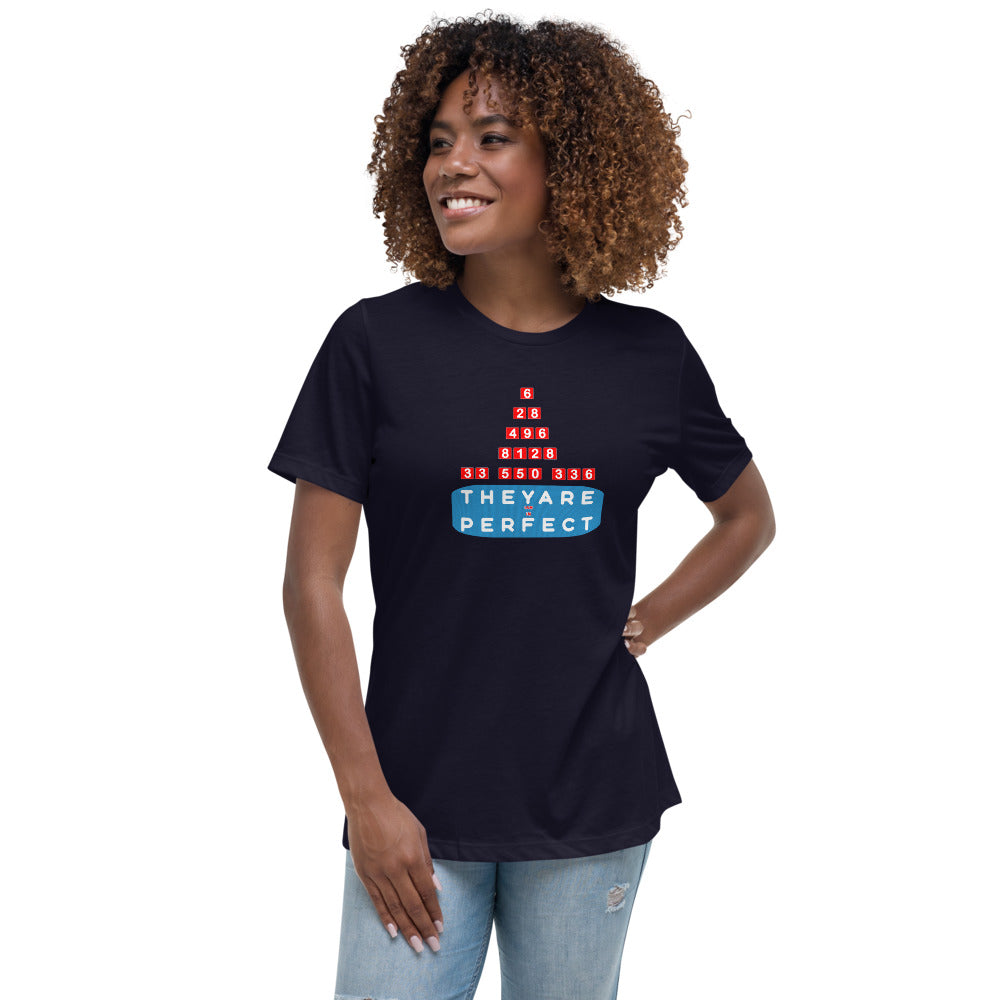 Women's Relaxed T-Shirt - Perfect Numbers, Imperfect Us?