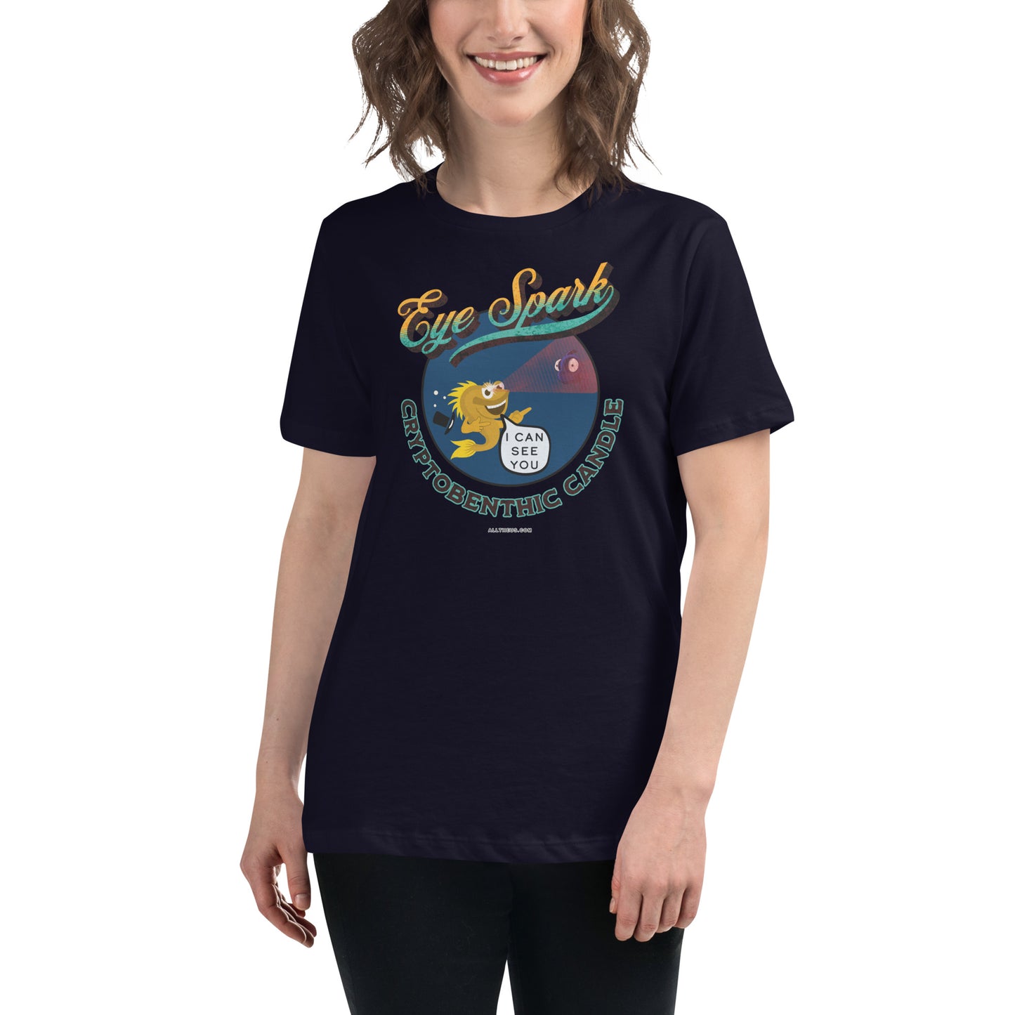 Women's Relaxed T-Shirt - A Top Hat & A Triplefin Eye Twinkle?