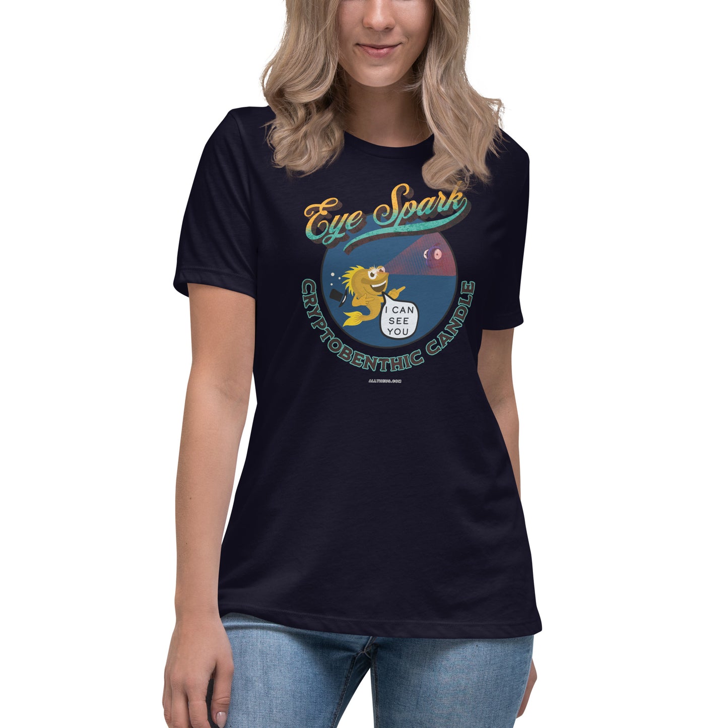 Women's Relaxed T-Shirt - A Top Hat & A Triplefin Eye Twinkle?