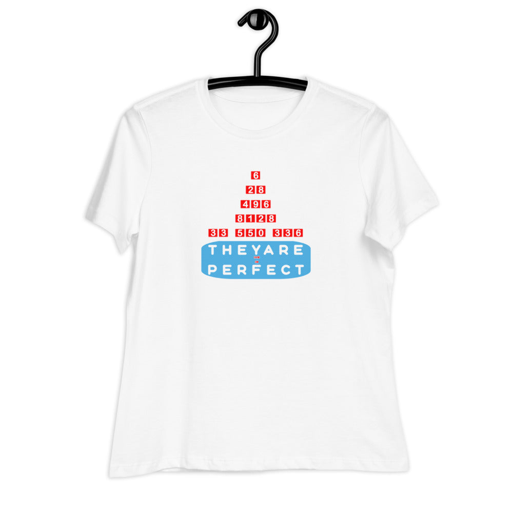 Women's Relaxed T-Shirt - Perfect Numbers, Imperfect Us?