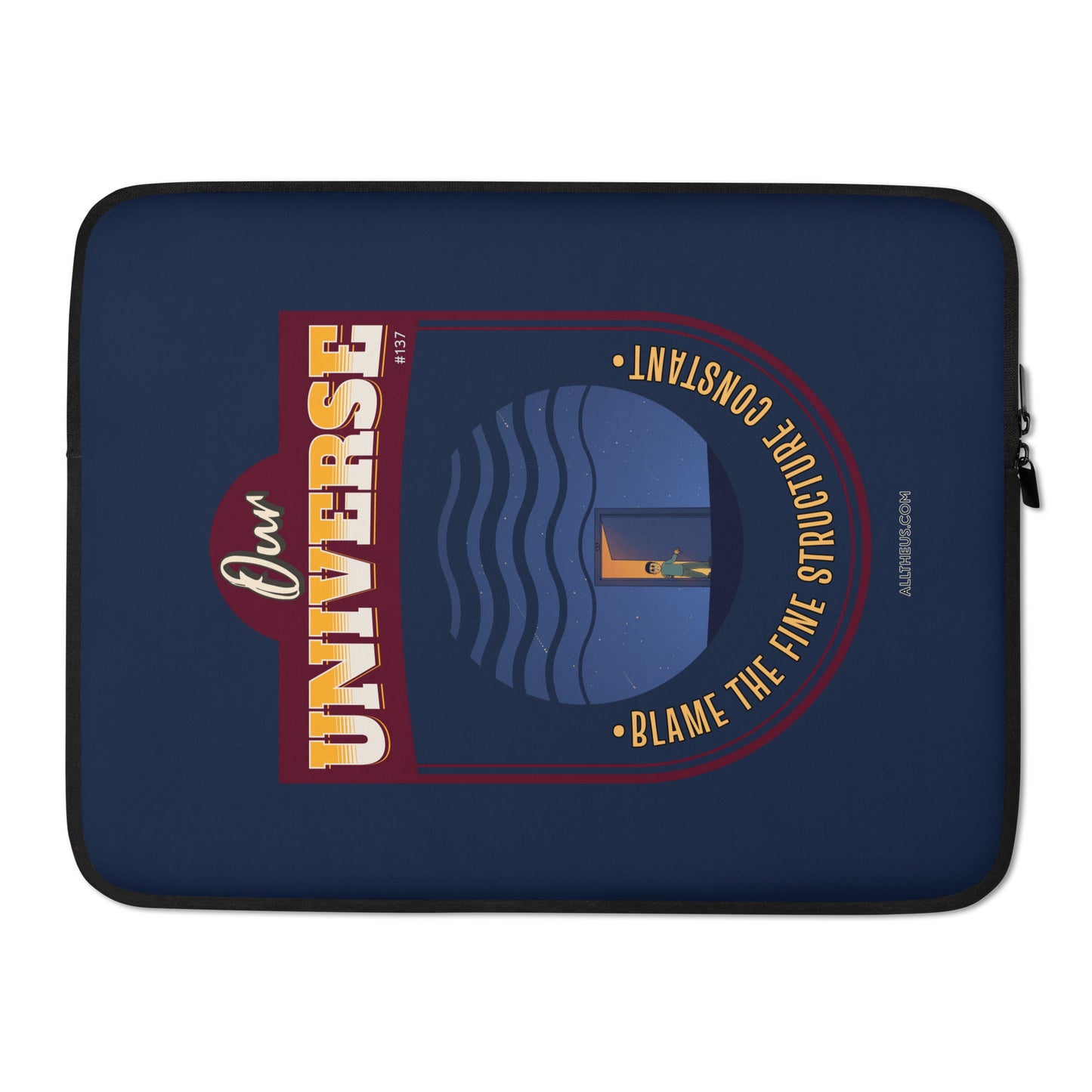 Laptop Sleeve - Our Universe, balanced on a Fine Structure Constant