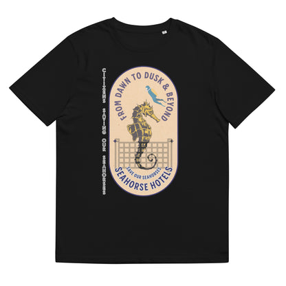 Unisex organic cotton t-shirt - SOS (Save Our Seahorses)