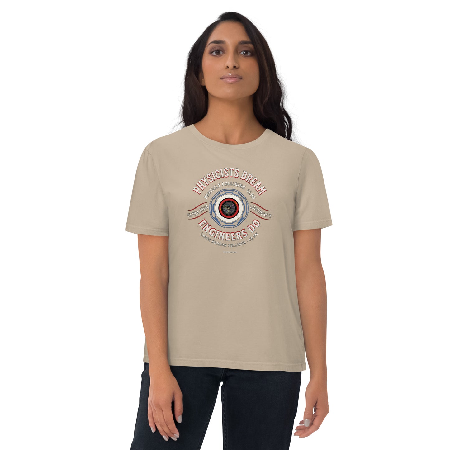 Unisex organic cotton t-shirt - LHC Engineers Outnumber The Physicists