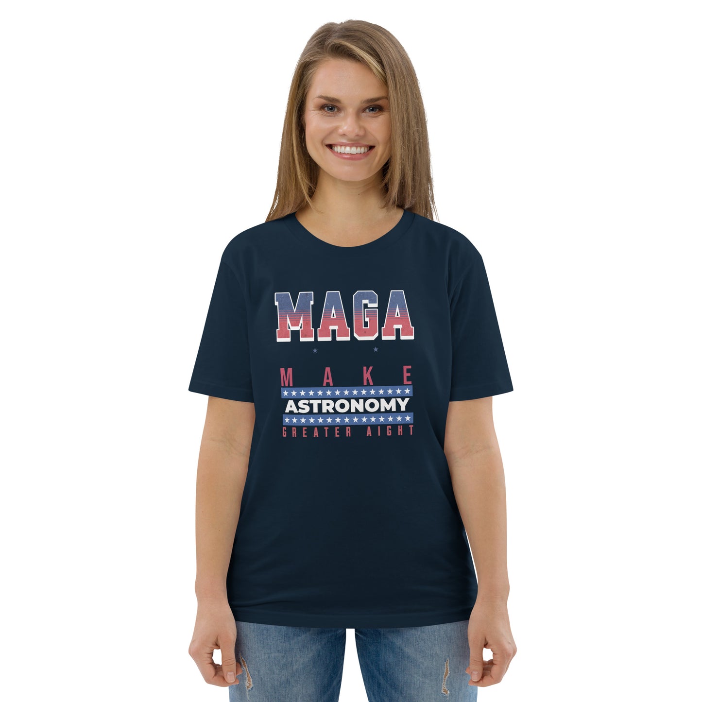 Unisex organic cotton t-shirt - Make Astronomy Greater Alright?