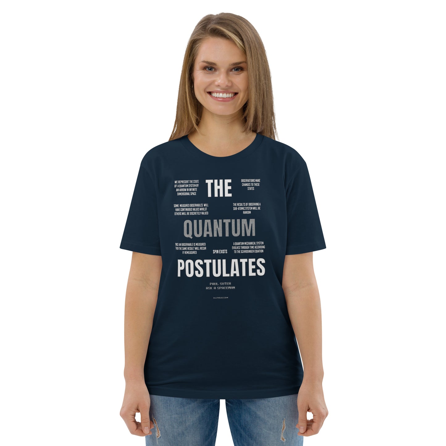 Unisex organic cotton t-shirt - The Quantum Postulates