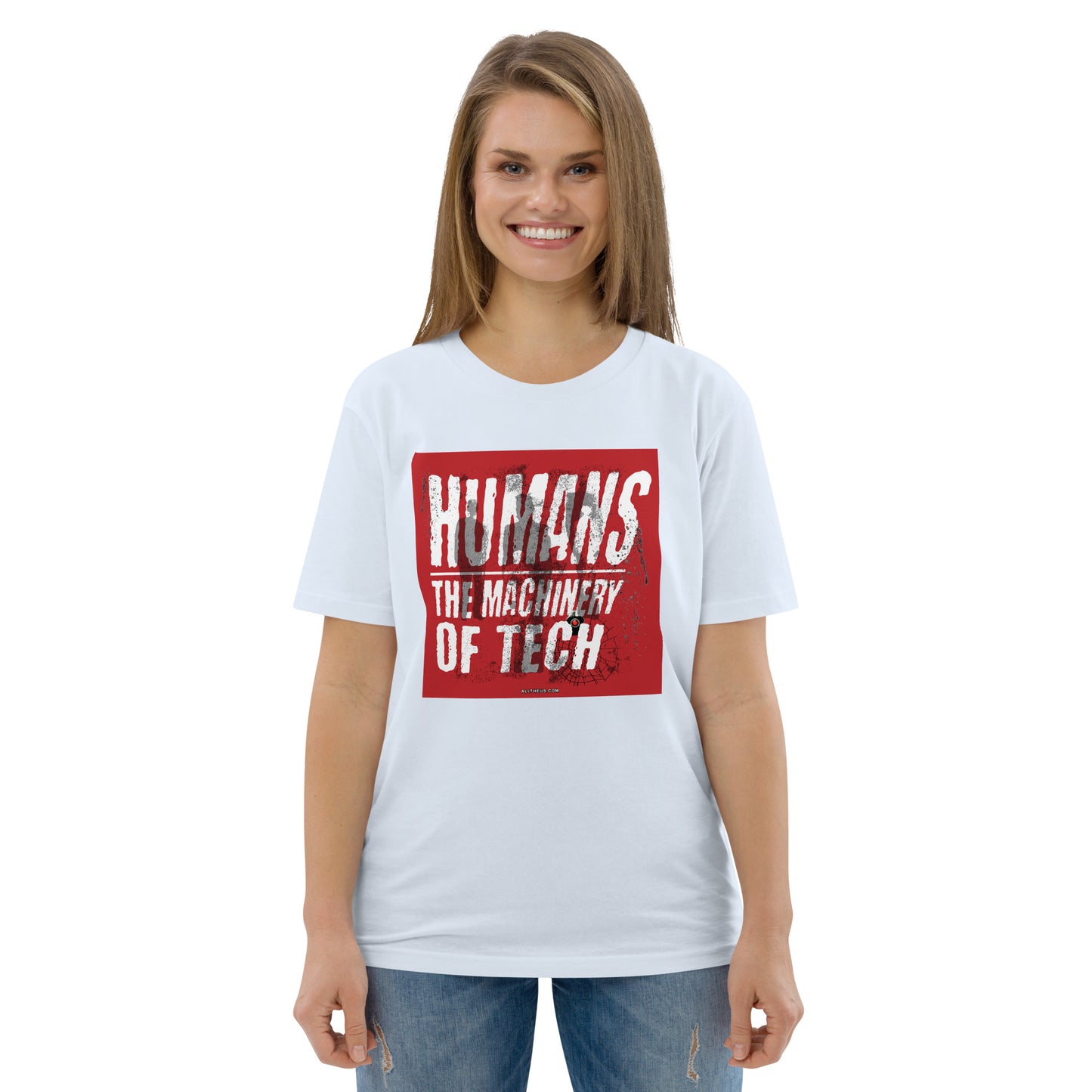 Unisex organic cotton t-shirt - Humans, The Machinery Of Tech