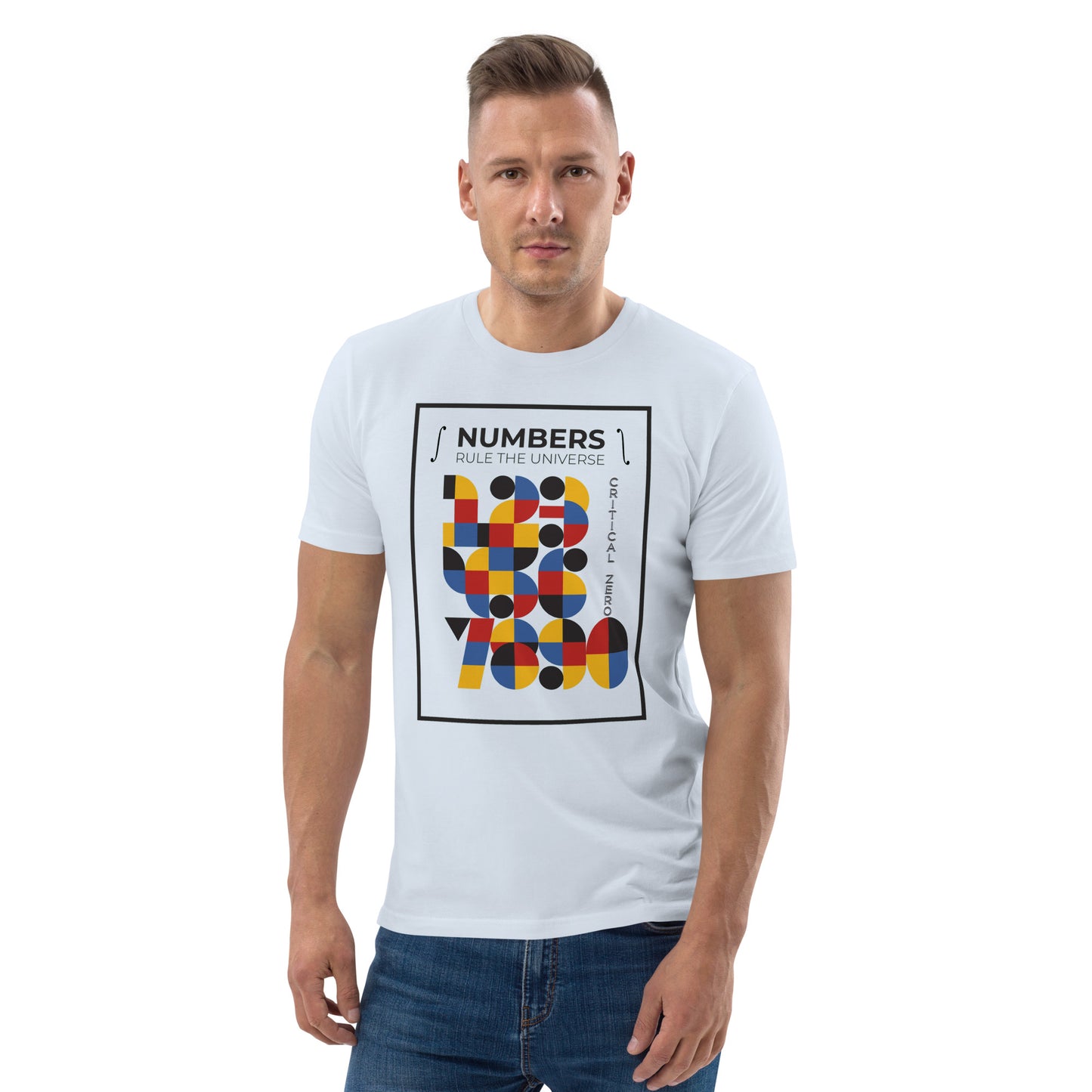Unisex organic cotton t-shirt - Numbers Rule The Universe