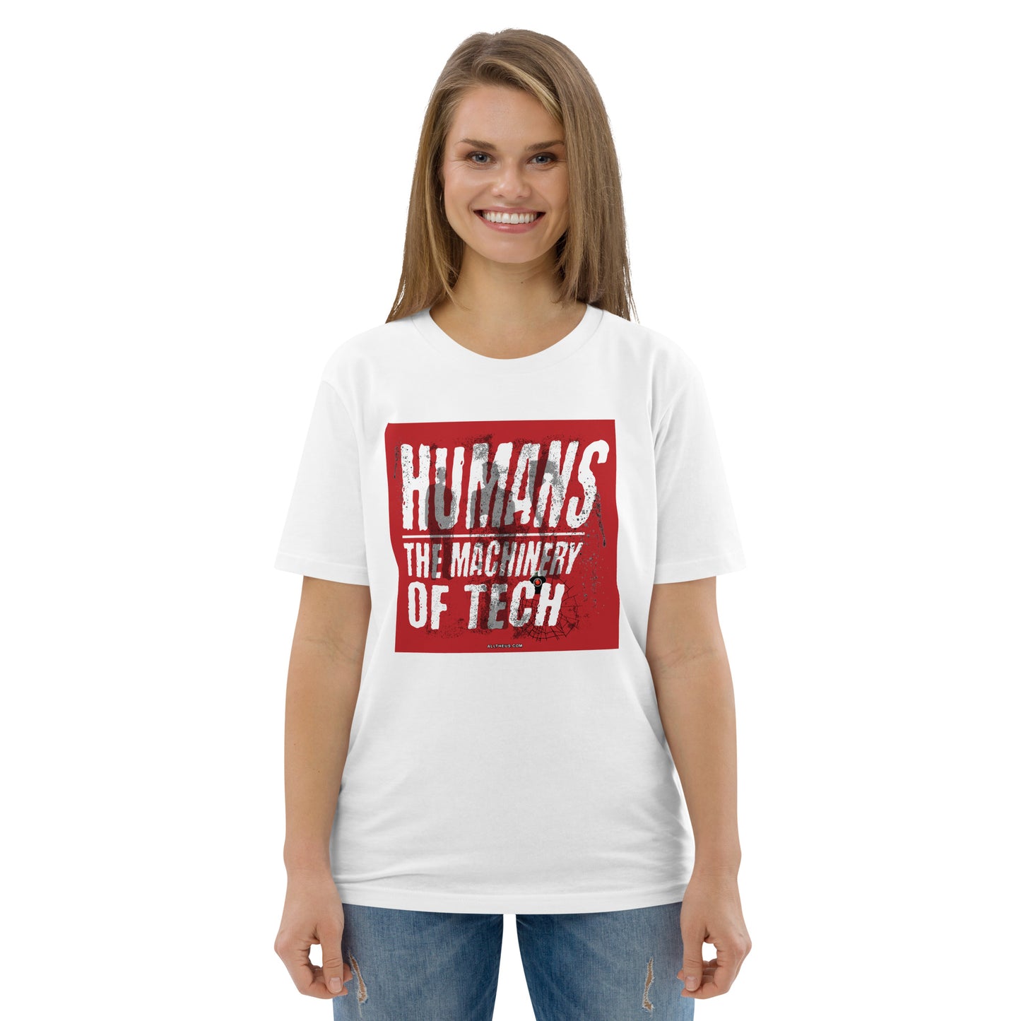 Unisex organic cotton t-shirt - Humans, The Machinery Of Tech