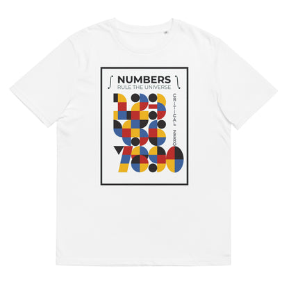 Unisex organic cotton t-shirt - Numbers Rule The Universe