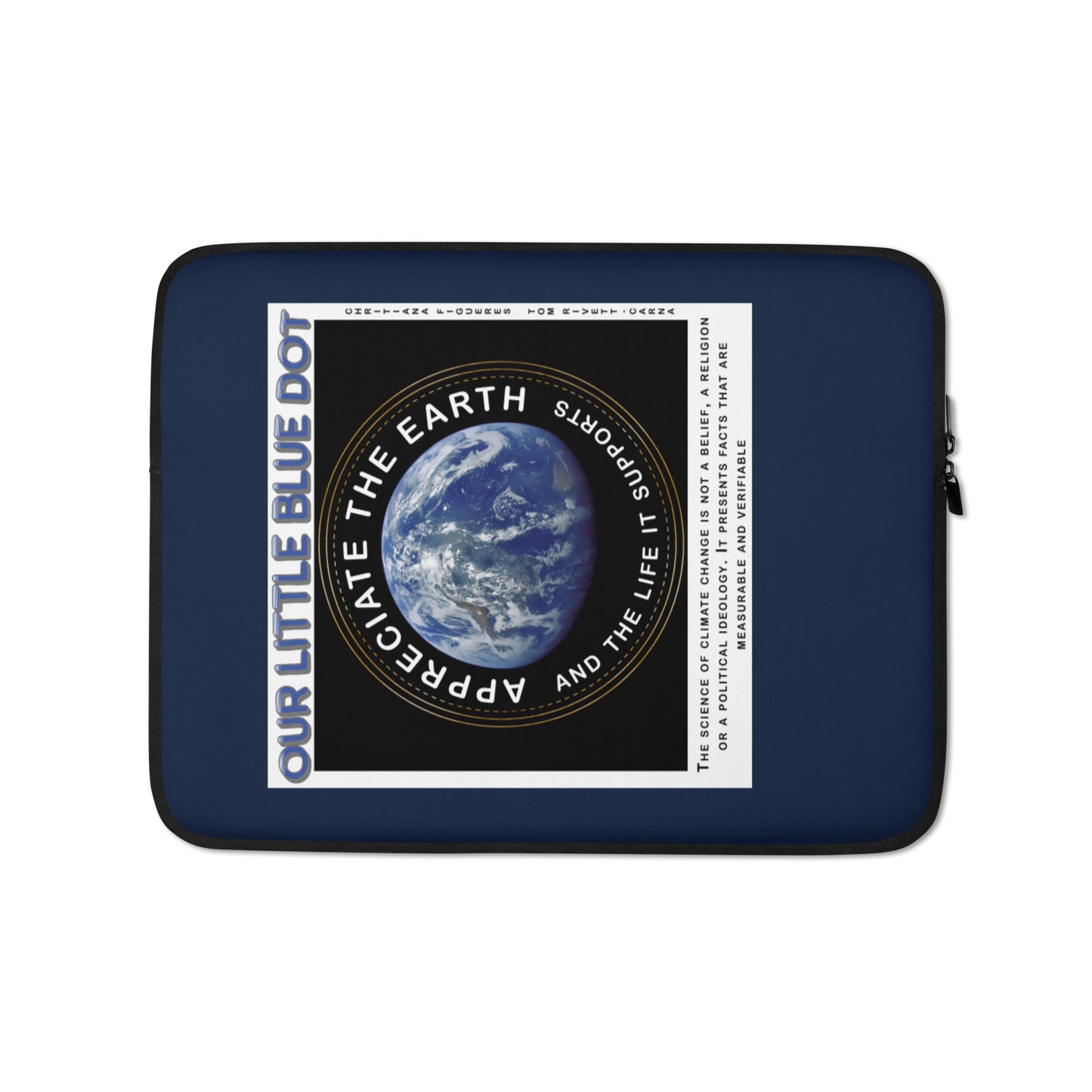 Laptop Sleeve - Appreciate The Earth, Christiana Figueres