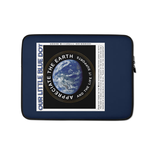Laptop Sleeve - Appreciate The Earth, Edgar Mitchell