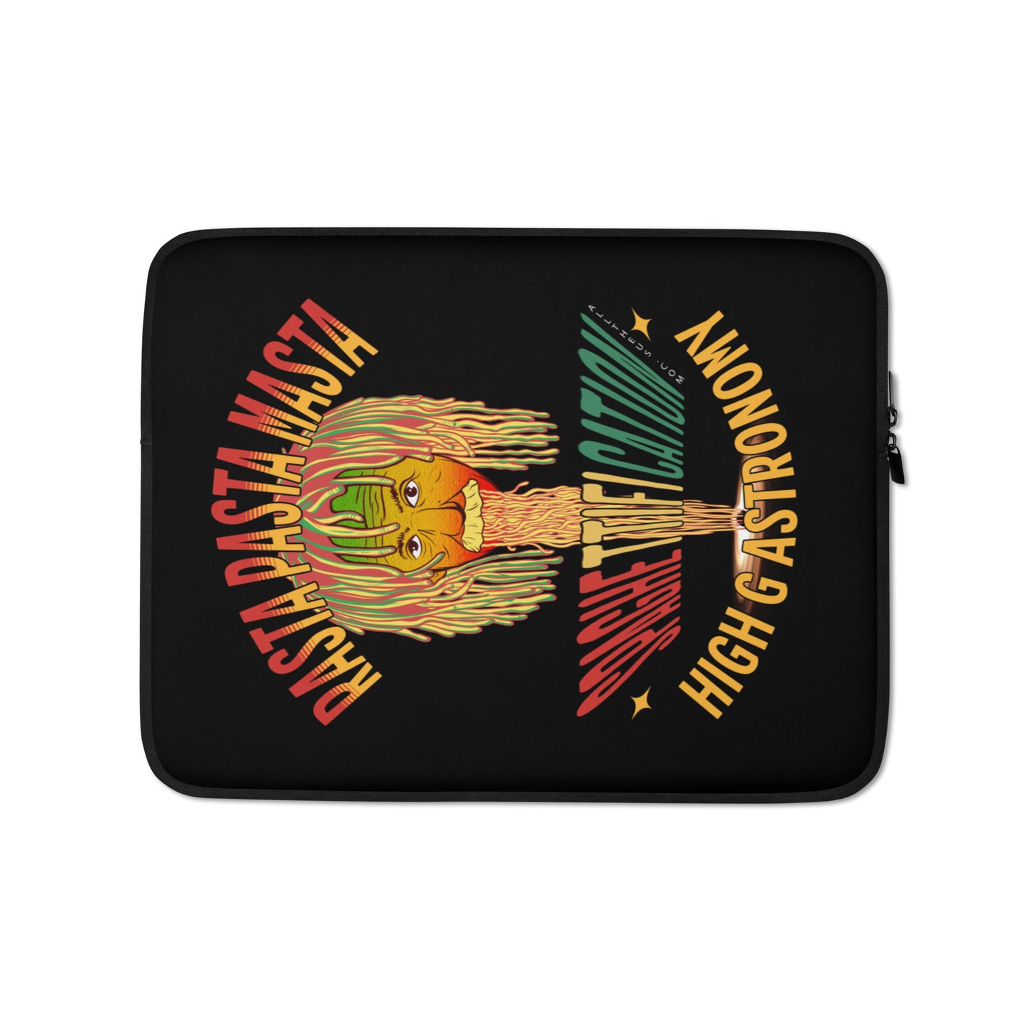 Laptop Sleeve - Pastafarian Einstein Serves Up Hi G Astronomy