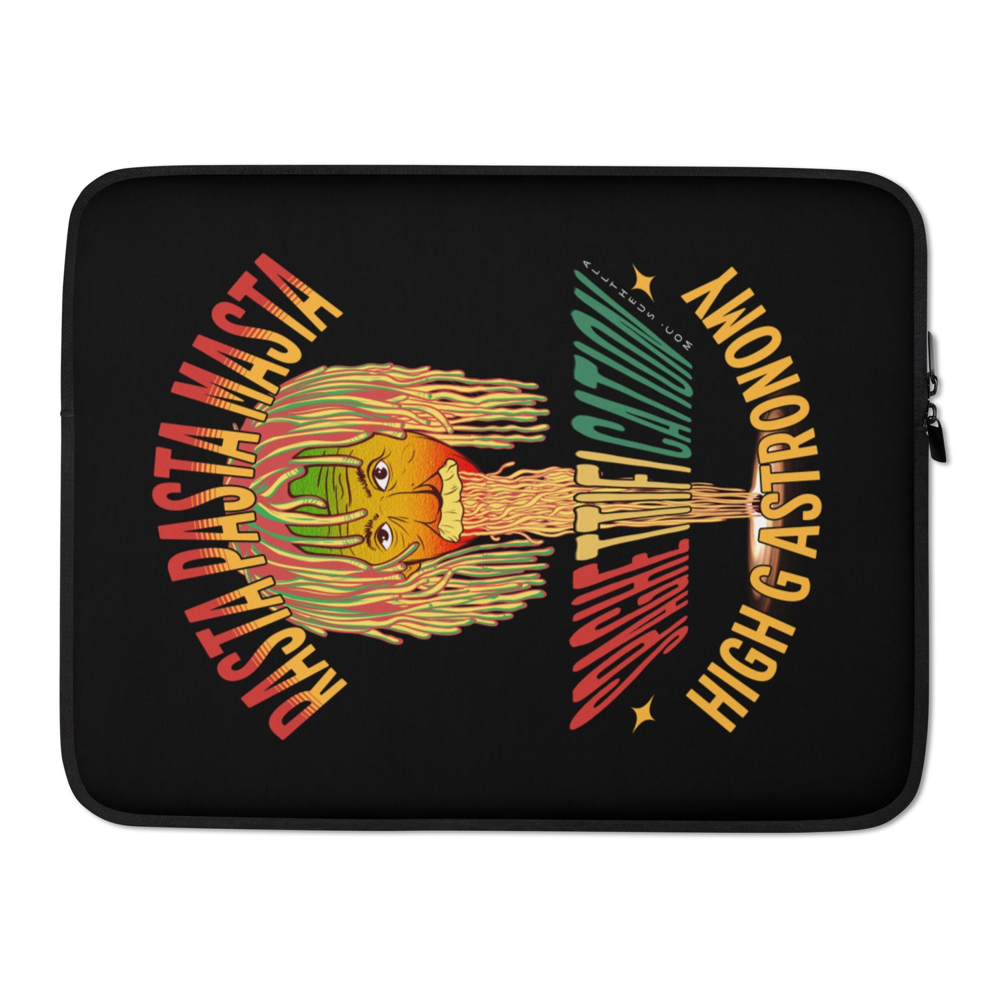 Laptop Sleeve - Pastafarian Einstein Serves Up Hi G Astronomy