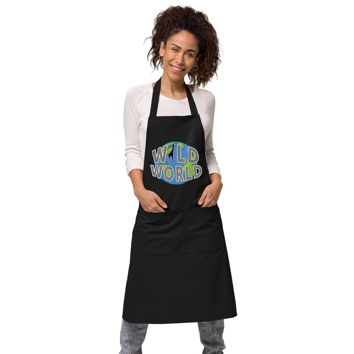 Organic cotton apron - Wild World w Scott Solomon