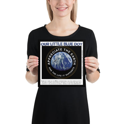 Photo paper poster - Appreciate The Earth, Edgar Mitchell