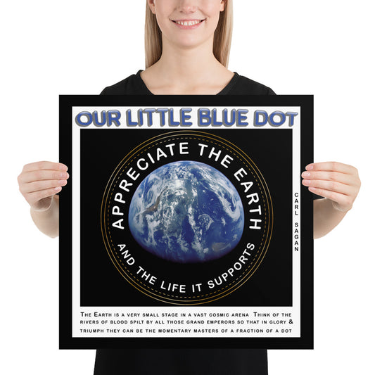 Photo paper poster - Appreciate The Earth, Carl Sagan
