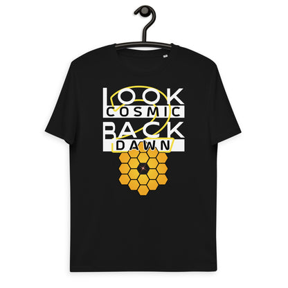 Unisex organic cotton t-shirt - JWST Looks Back With Hexagons