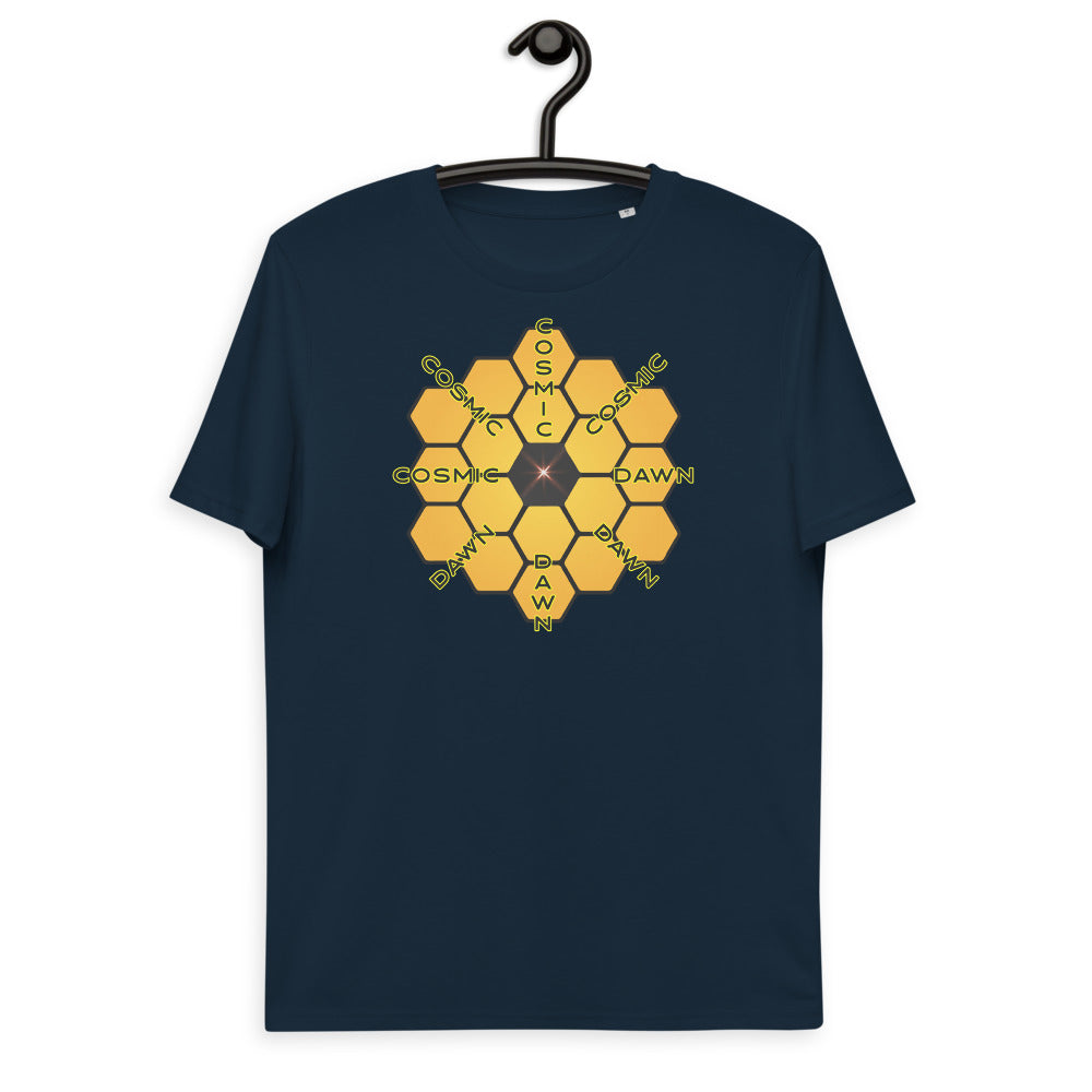Unisex organic cotton t-shirt - JWST Peers Back To The Cosmic Dawn