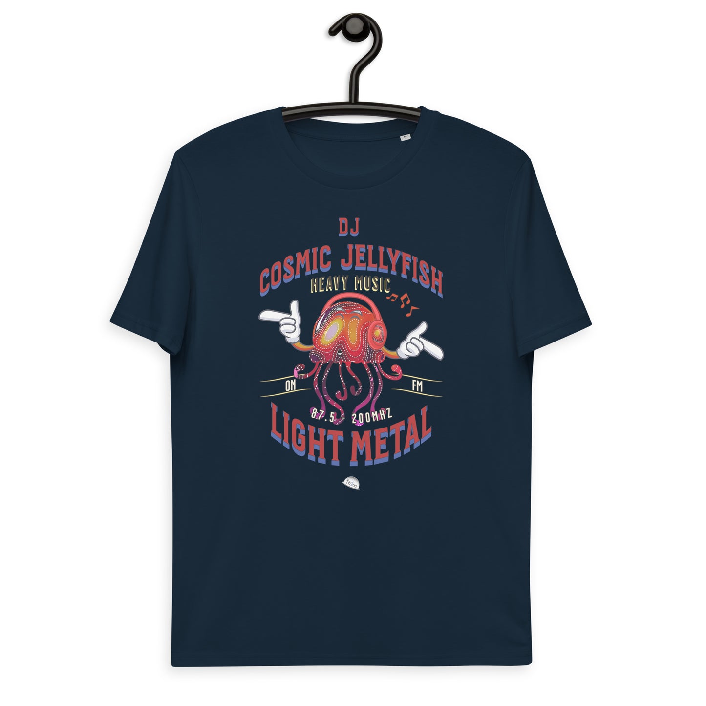 Unisex organic cotton t-shirt - DJ Cosmic Jellyfish Rocks The ABELL Club
