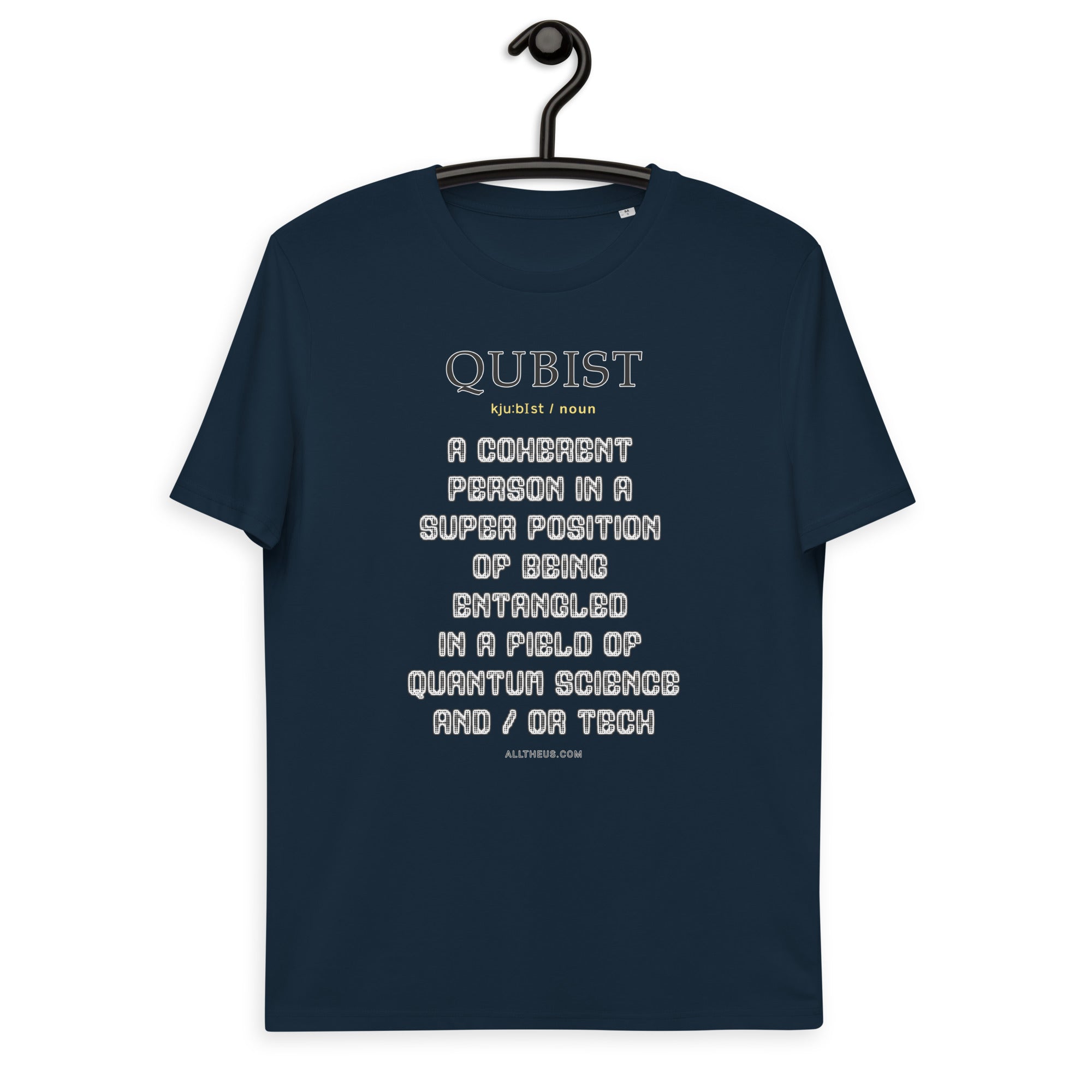 Unisex organic cotton t-shirt: Qubist Defined, Superposition A