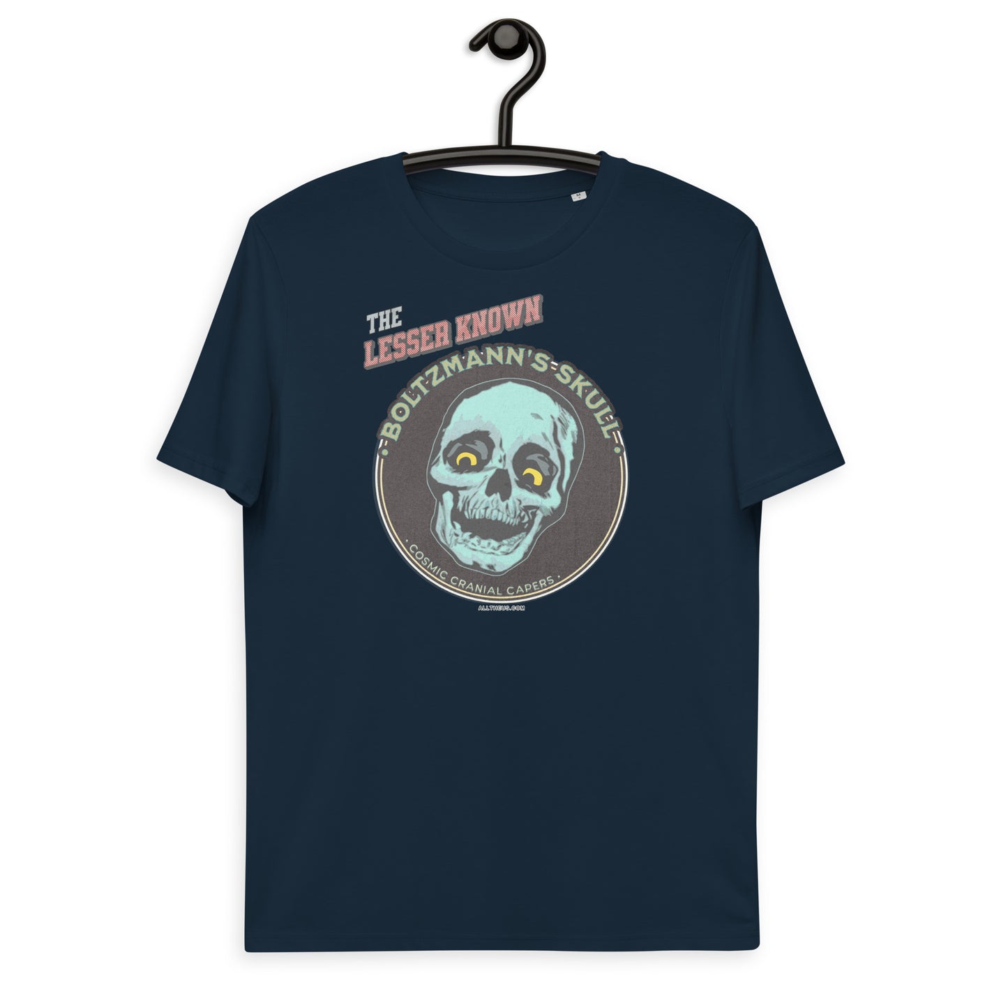 Unisex organic cotton t-shirt - Encounters with The Lesser Known Boltzmann's Skull