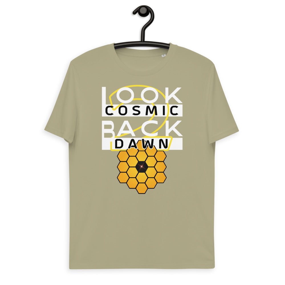 Unisex organic cotton t-shirt - JWST Looks Back With Hexagons