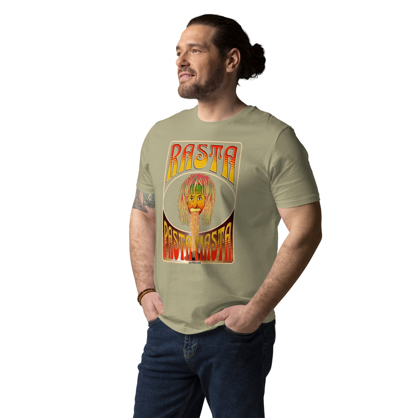 Unisex organic cotton t-shirt - Spaghetti(fication) Served by The Rasta Pasta Masta