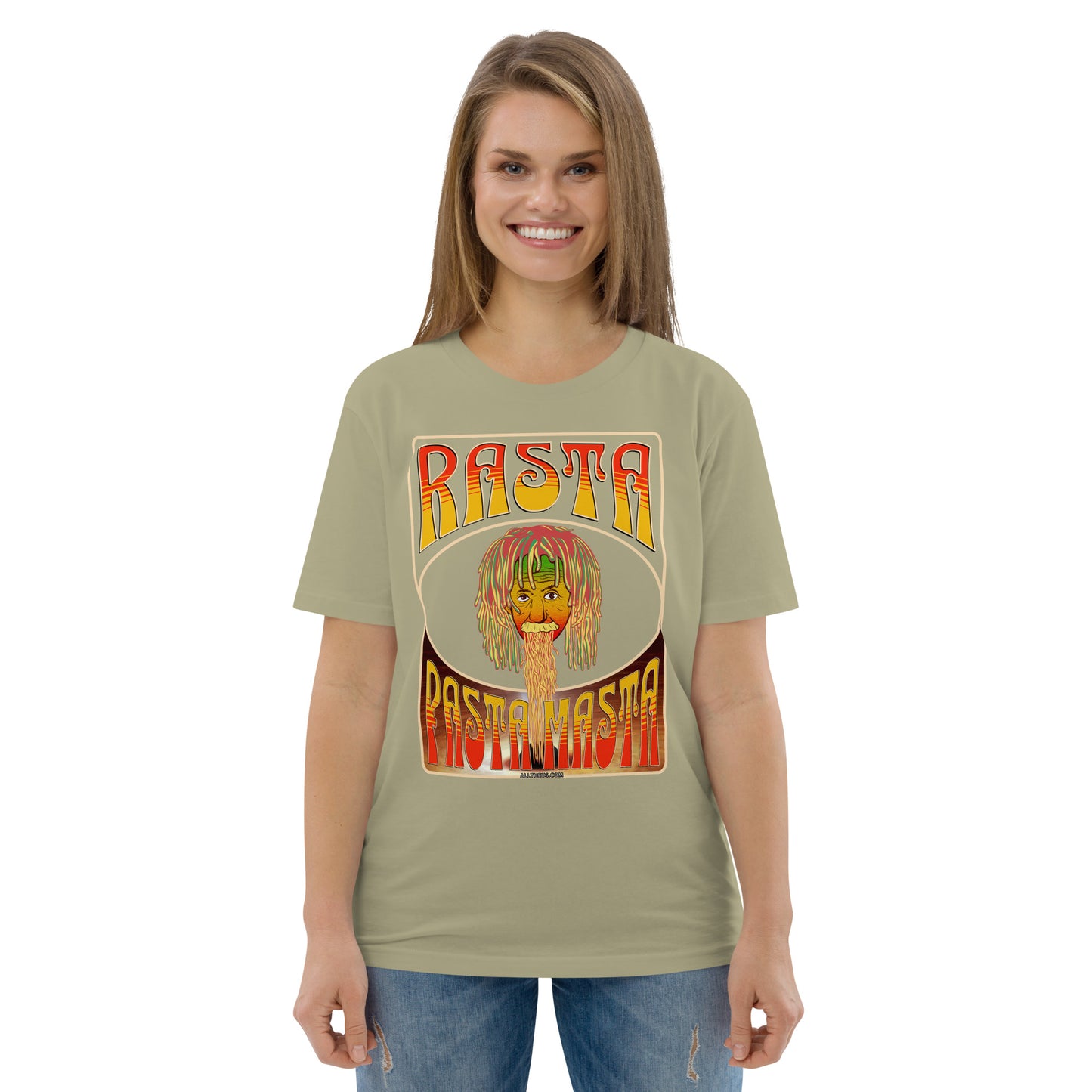 Unisex organic cotton t-shirt - Spaghetti(fication) Served by The Rasta Pasta Masta