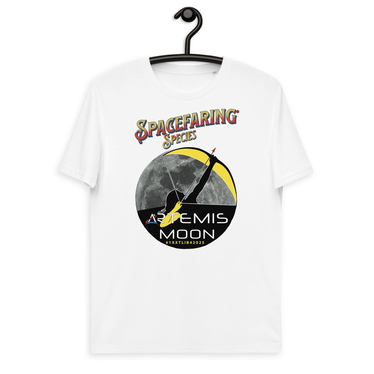 Unisex organic cotton t-shirt - A True Spacefaring Series With #1XXTLIB42025