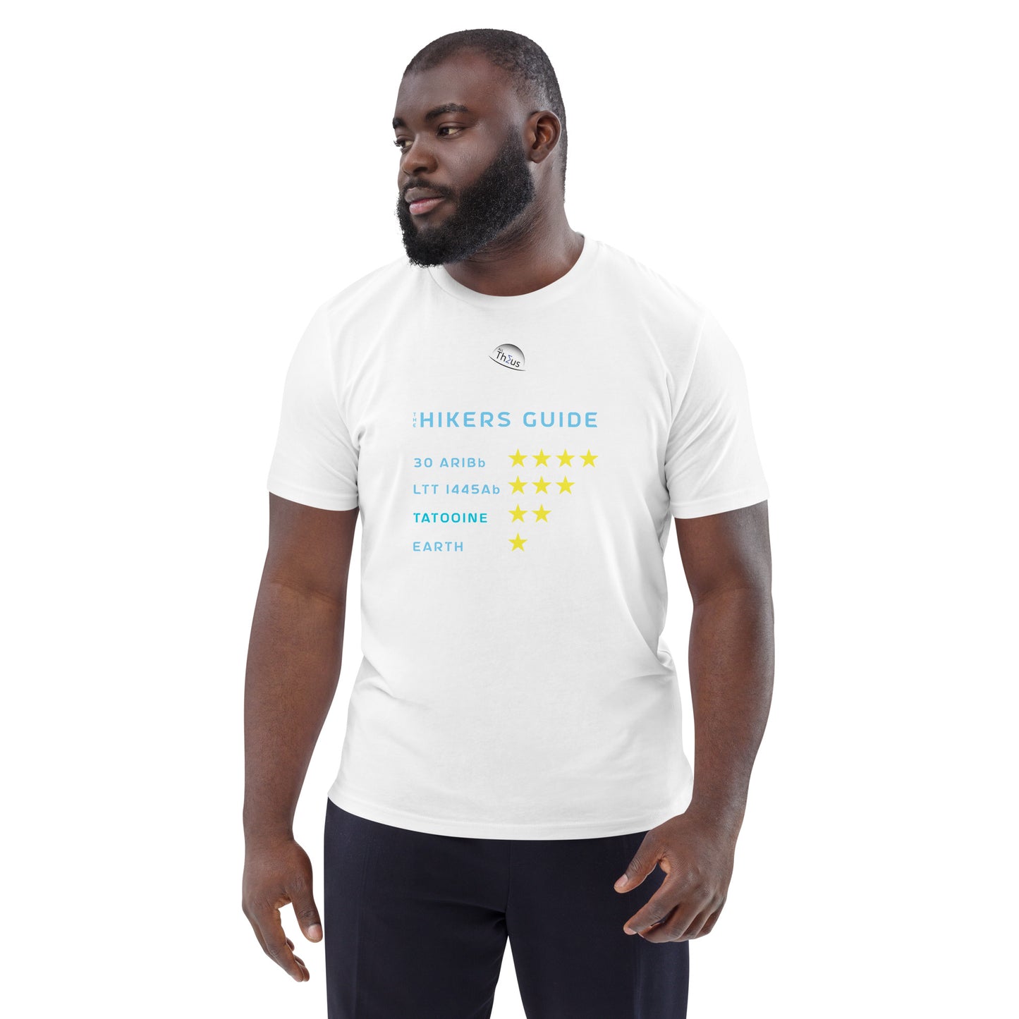 Unisex organic cotton t-shirt - Earth, Only A One Star Planet