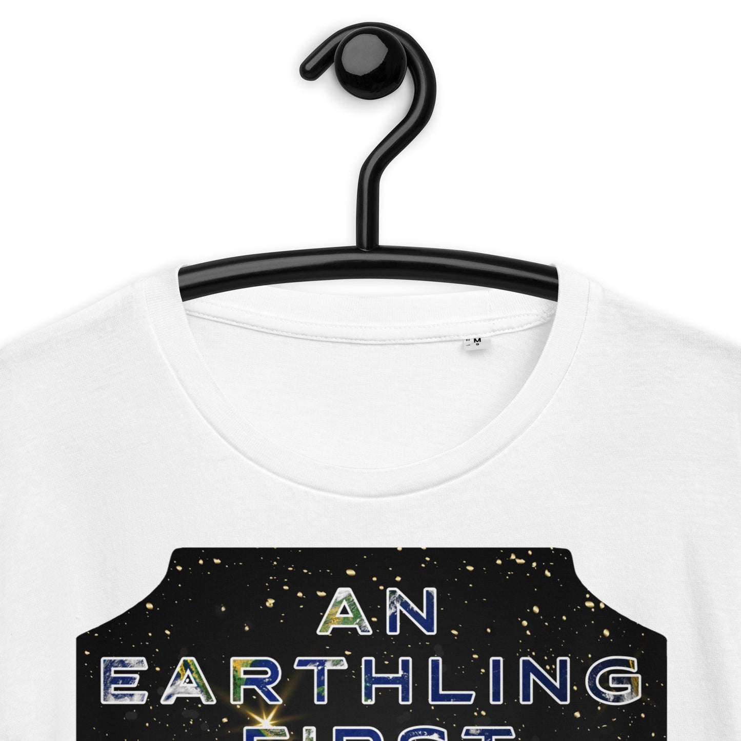Unisex organic cotton t-shirt - An Earthling First. United all the us are Yoda says