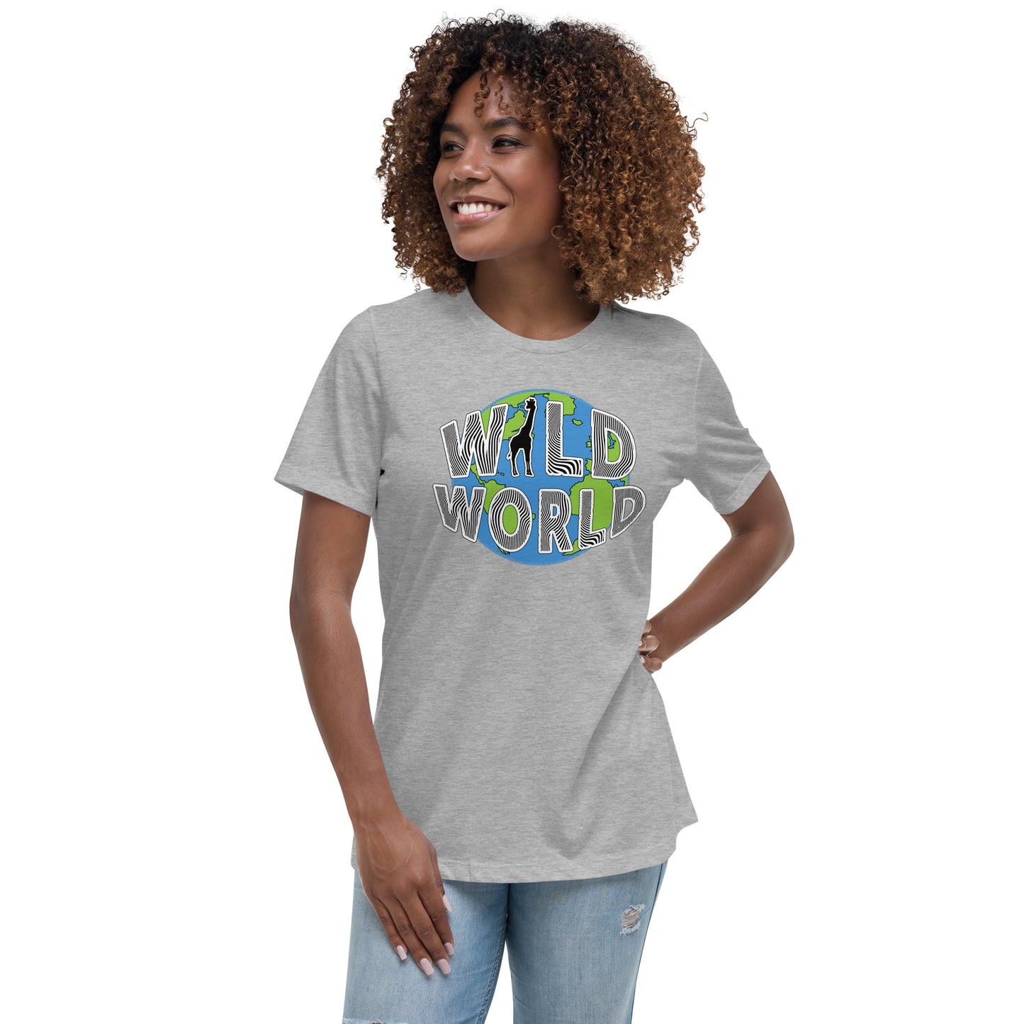 Women's Relaxed T-Shirt - Wild World w Scott Solomon