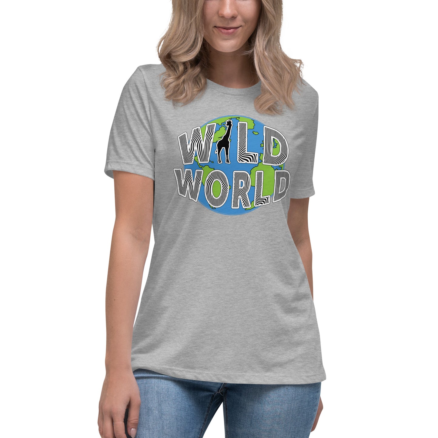 Women's Relaxed T-Shirt - Wild World w Scott Solomon