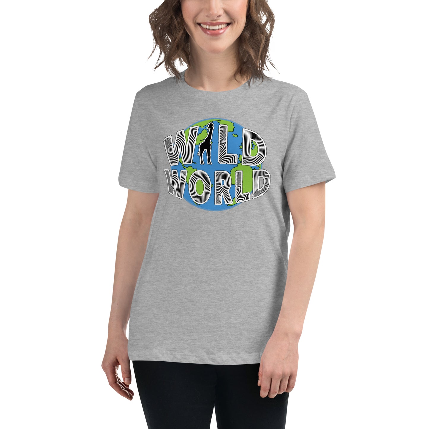 Women's Relaxed T-Shirt - Wild World w Scott Solomon