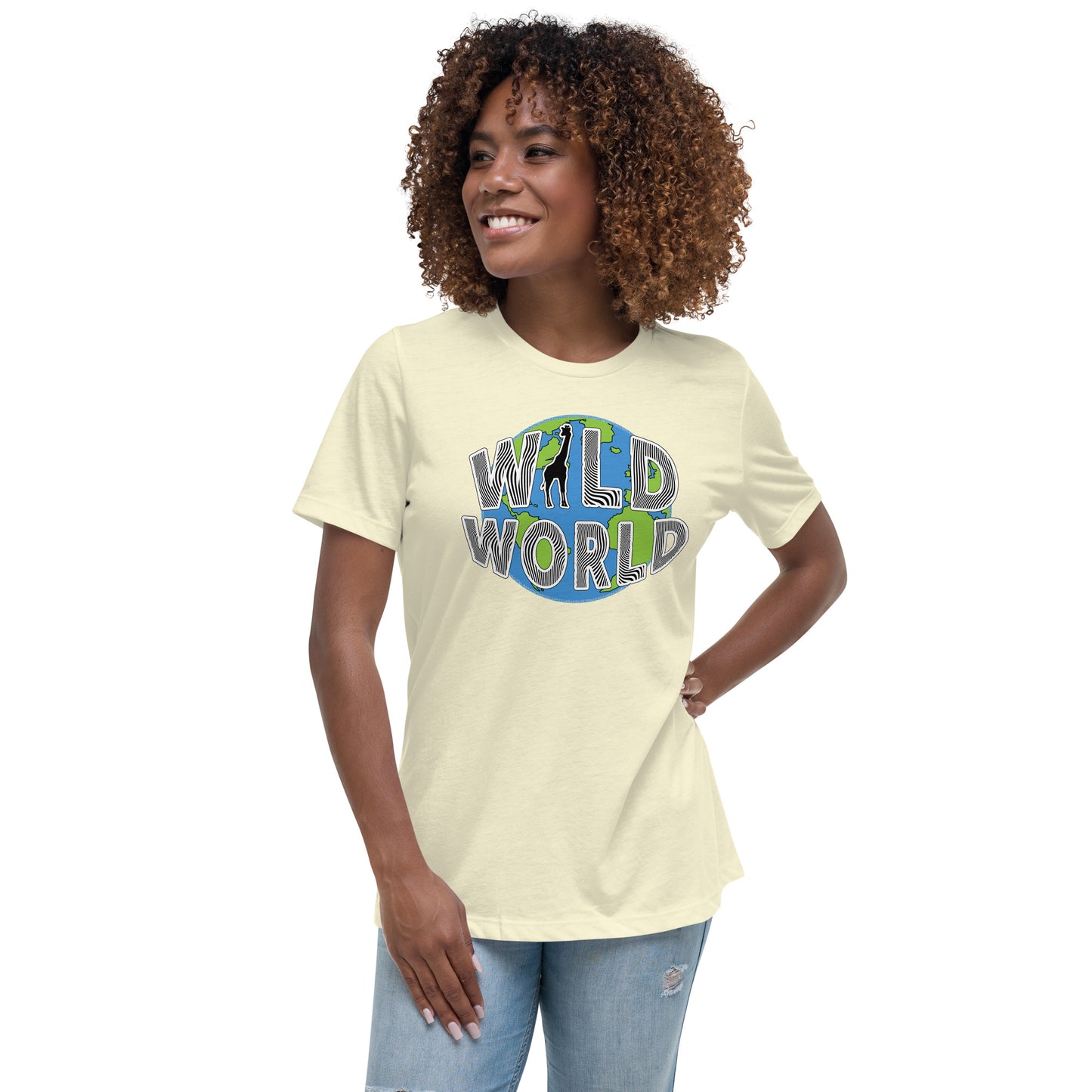 Women's Relaxed T-Shirt - Wild World w Scott Solomon