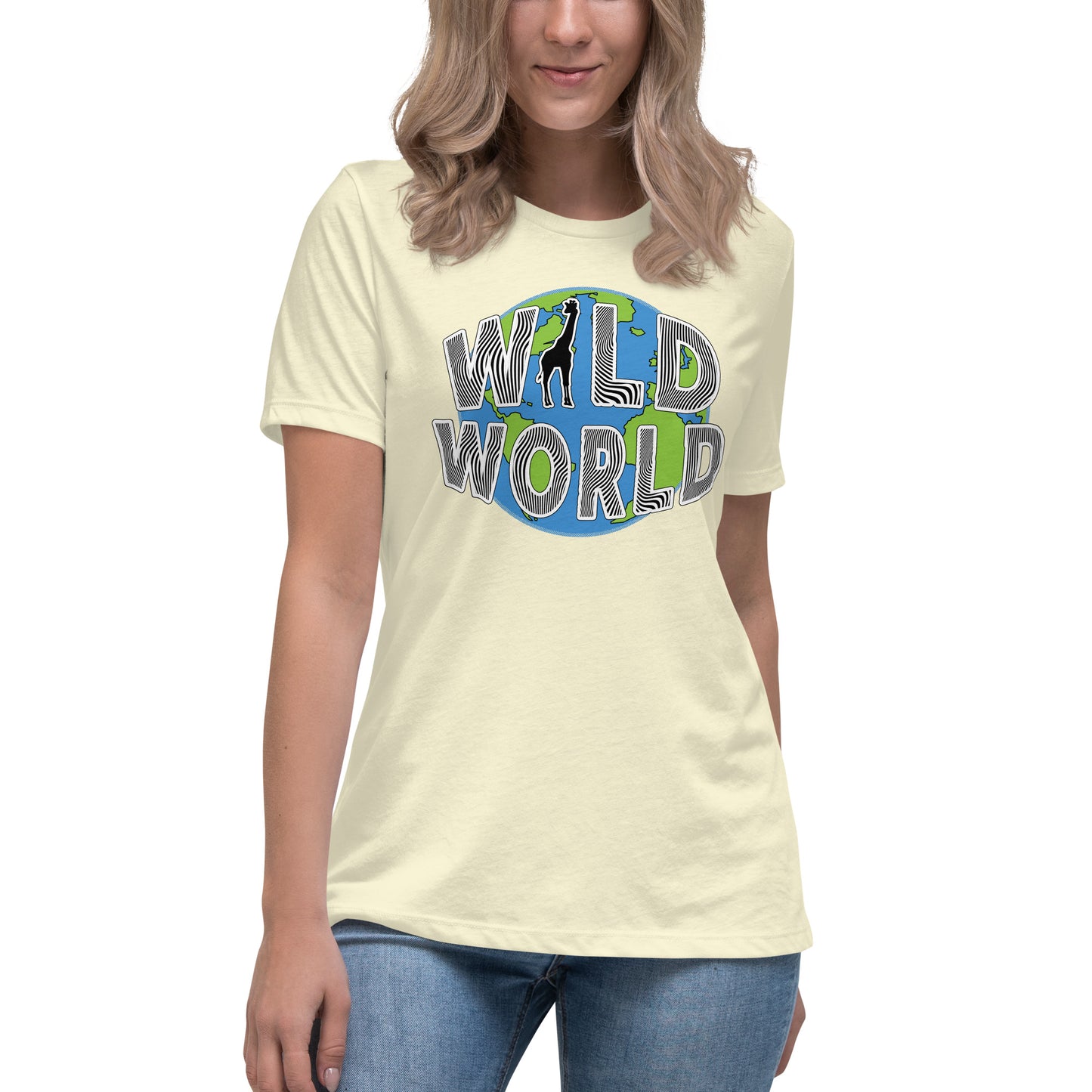 Women's Relaxed T-Shirt - Wild World w Scott Solomon