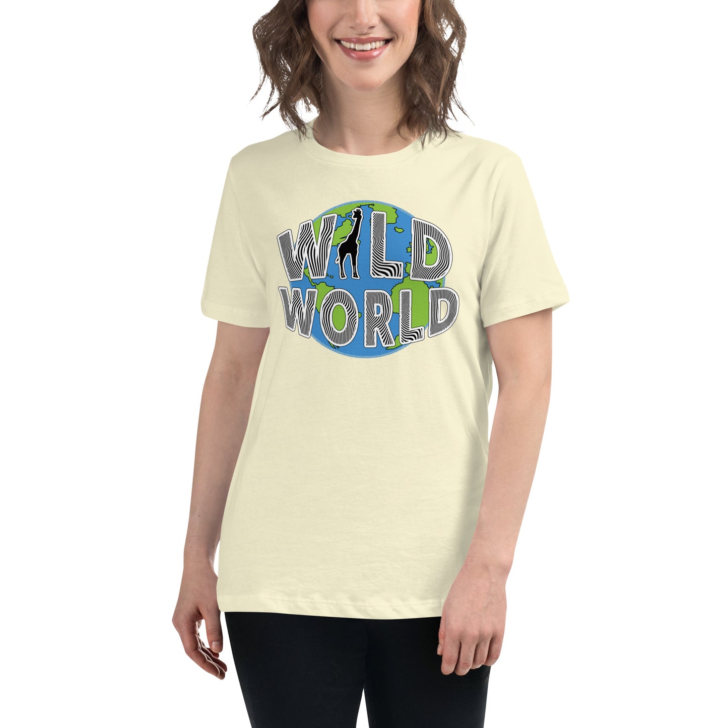 Women's Relaxed T-Shirt - Wild World w Scott Solomon