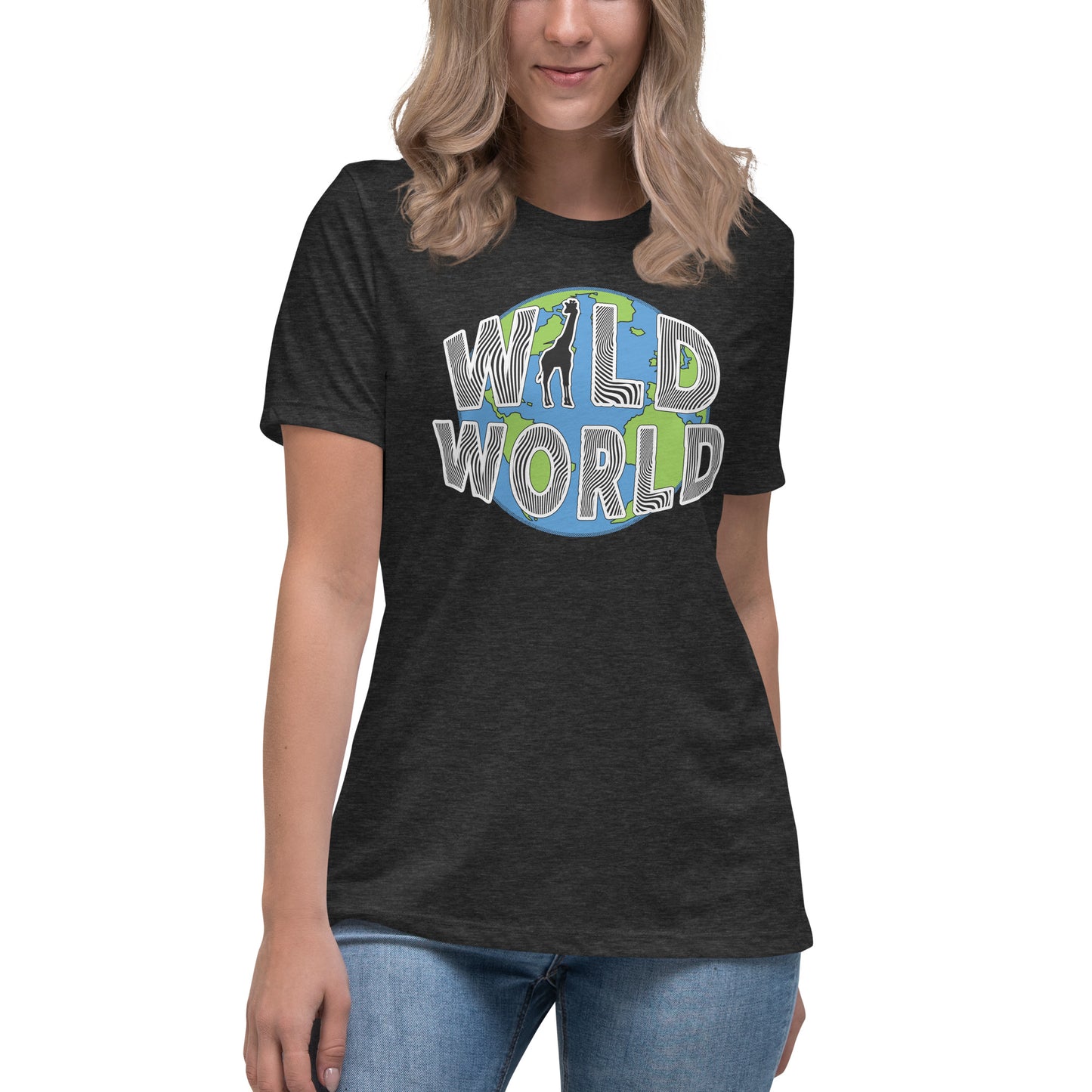 Women's Relaxed T-Shirt - Wild World w Scott Solomon