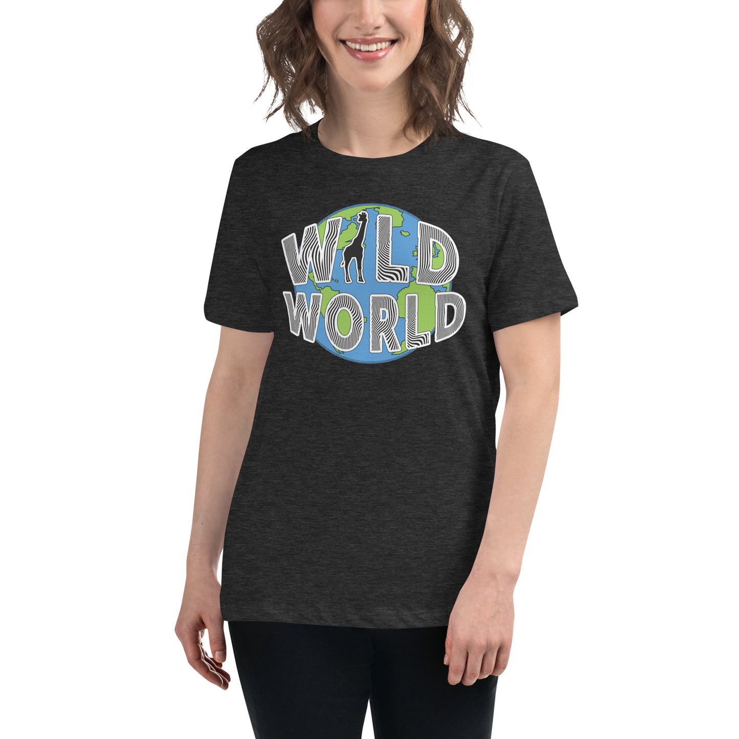 Women's Relaxed T-Shirt - Wild World w Scott Solomon