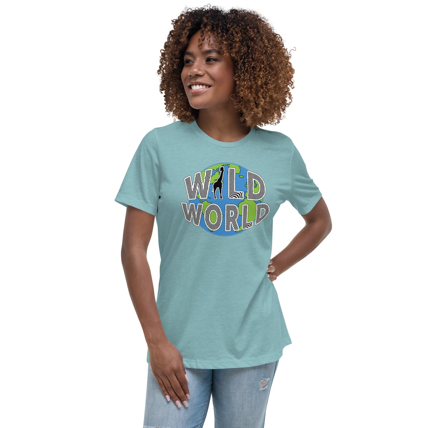 Women's Relaxed T-Shirt - Wild World w Scott Solomon