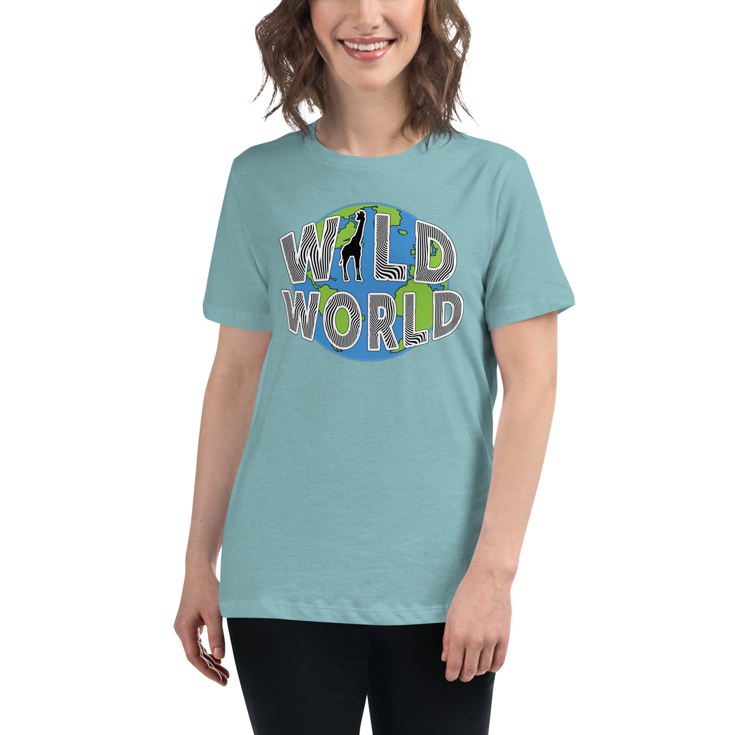 Women's Relaxed T-Shirt - Wild World w Scott Solomon